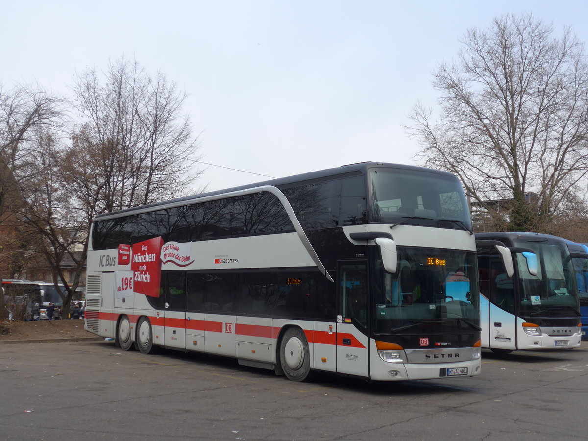 (177'327) - Aus Deutschland: Arzt, Seligenporten - NM-AL 4001 - Setra am 24. Dezember 2016 in Z�rich, Sihlquai