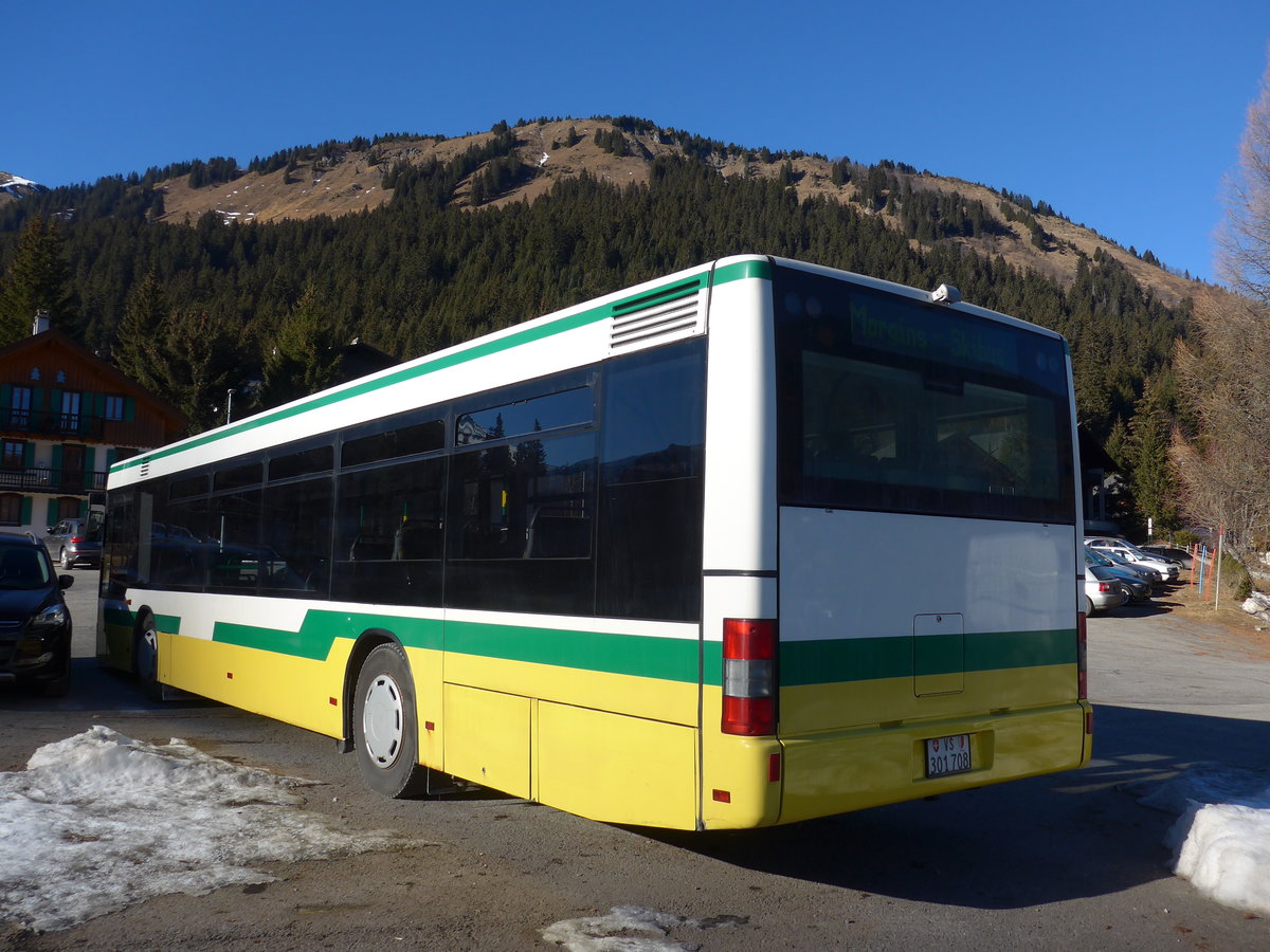 (177'522) - T�l�morgins, Morgins - VS 301'708 - MAN (ex TN Neuch�tel Nr. 223) am 1. Januar 2017 in Morgins, Feuerwehr