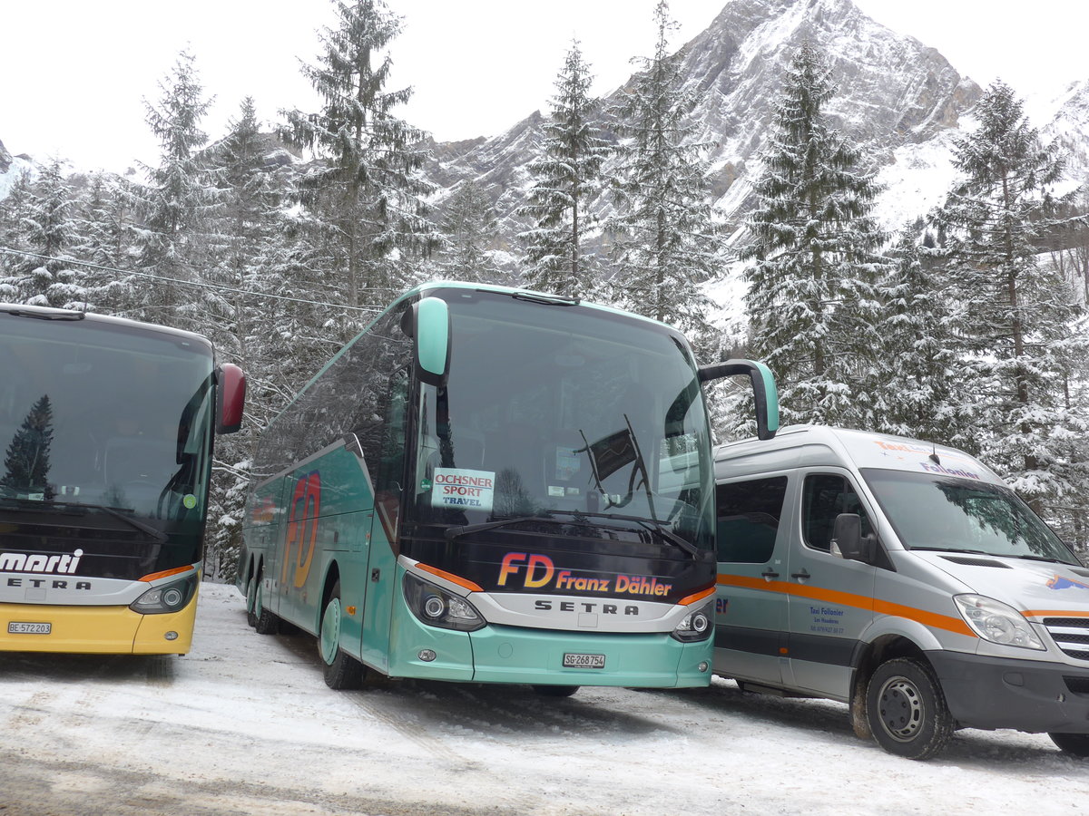 (177'826) - D�hler, Niederuzwil - Nr. 66/SG 268'754 - Setra am 7. Januar 2017 in Adelboden, Unter dem Birg