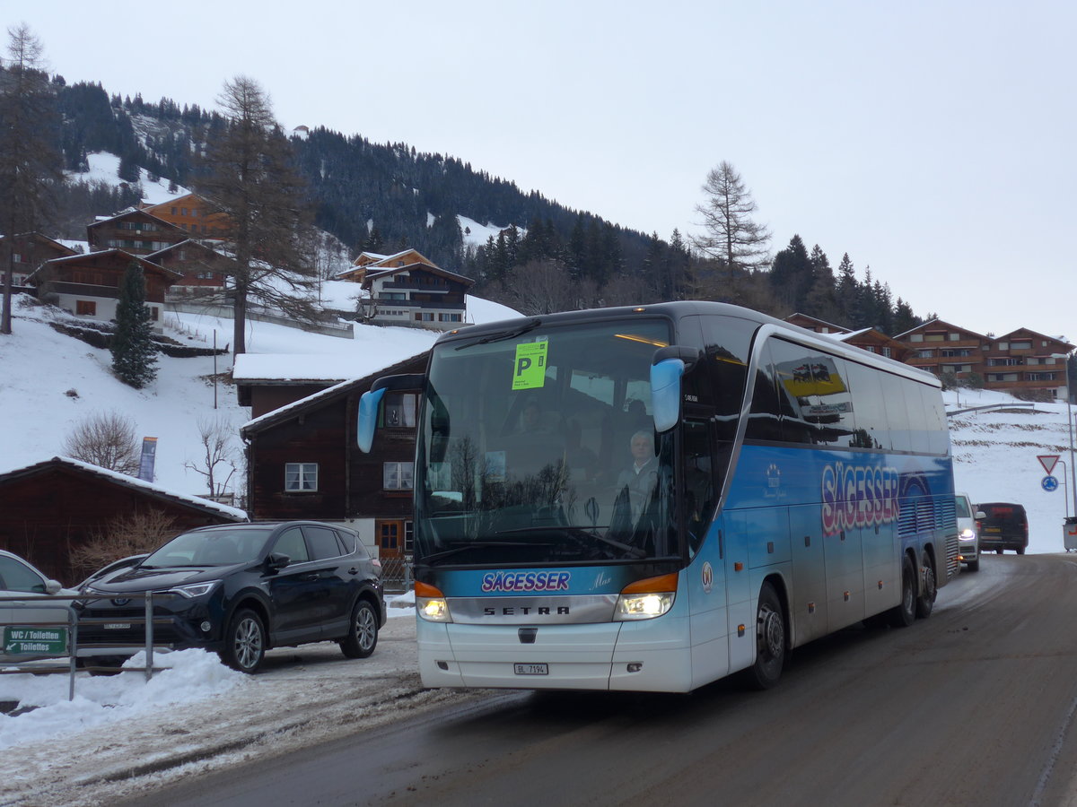(177'900) - S�gesser, Wintersingen - Nr. 3/BL 7194 - Setra am 7. Januar 2017 in Adelboden, Oey