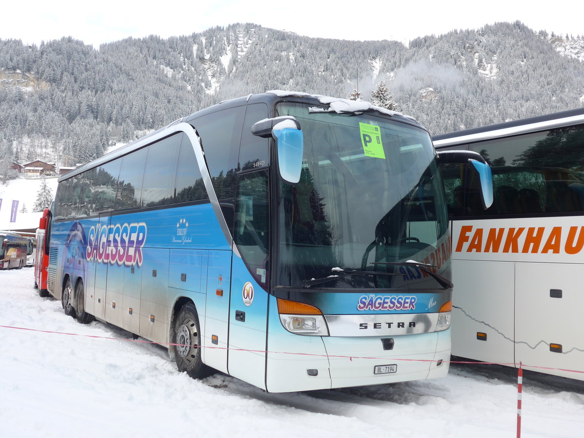 (177'942) - S�gesser, Wintersingen - Nr. 3/BL 7194 - Setra am 8. Januar 2017 in Adelboden, ASB
