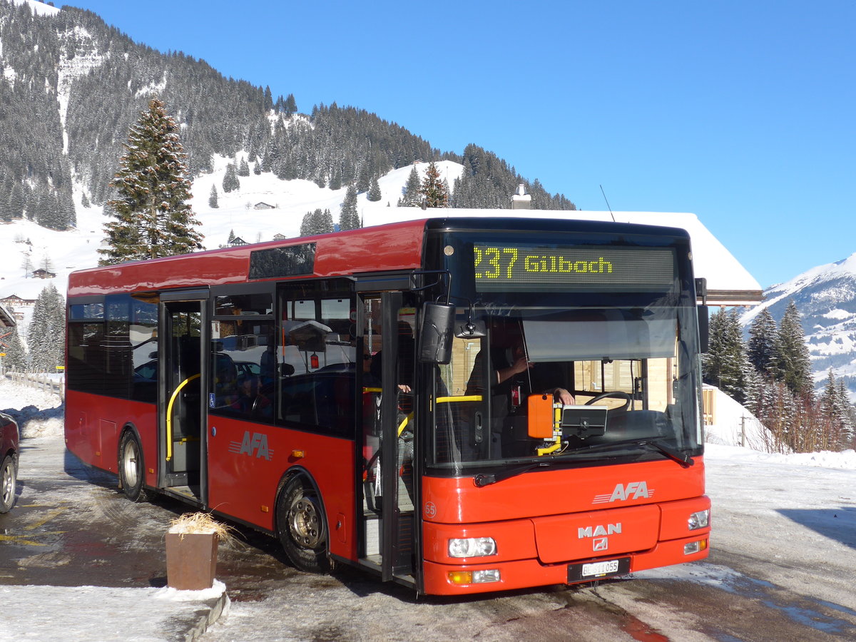 (178'002) - AFA Adelboden - Nr. 55/BE 611'055 - MAN/G�ppel am 9. Januar 2017 in Adelboden, Gilbach
