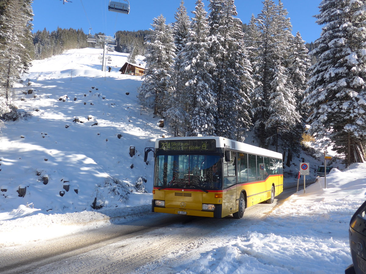 (178'007) - Portenier, Adelboden - Nr. 2/BE 26'853 - Mercedes (ex P 25'198; ex Anthamatten, Saas-Almagell) am 9. Januar 2017 in Adelboden, Bergl�ger