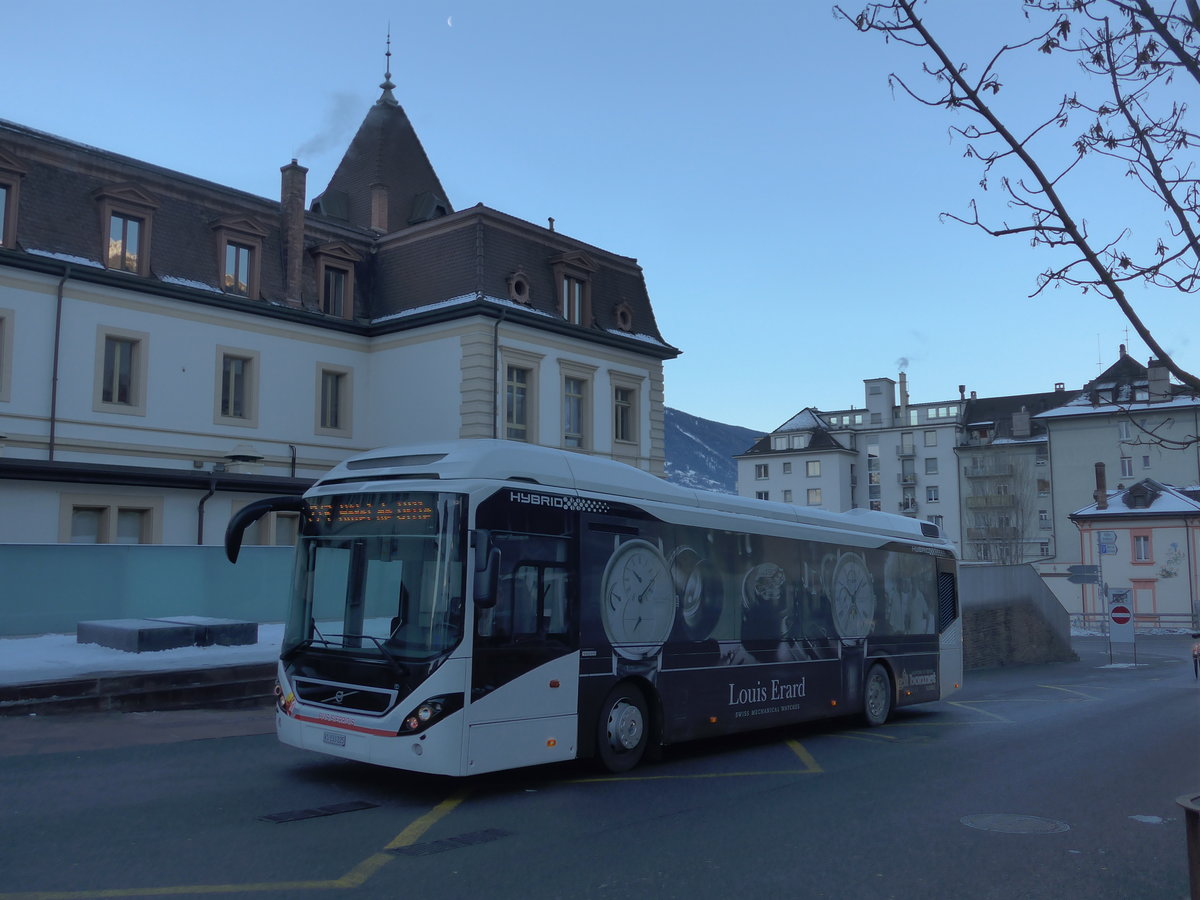 (178'076) - BS Sierre - VS 133'225 - Volvo am 21. Januar 2017 in Sierre, H�tel de Ville CFF