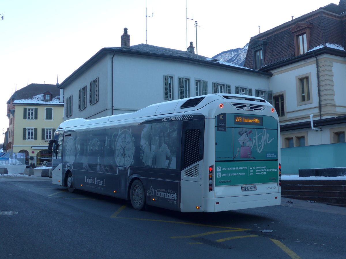 (178'077) - BS Sierre - VS 133'225 - Volvo am 21. Januar 2017 in Sierre, H�tel de Ville CFF