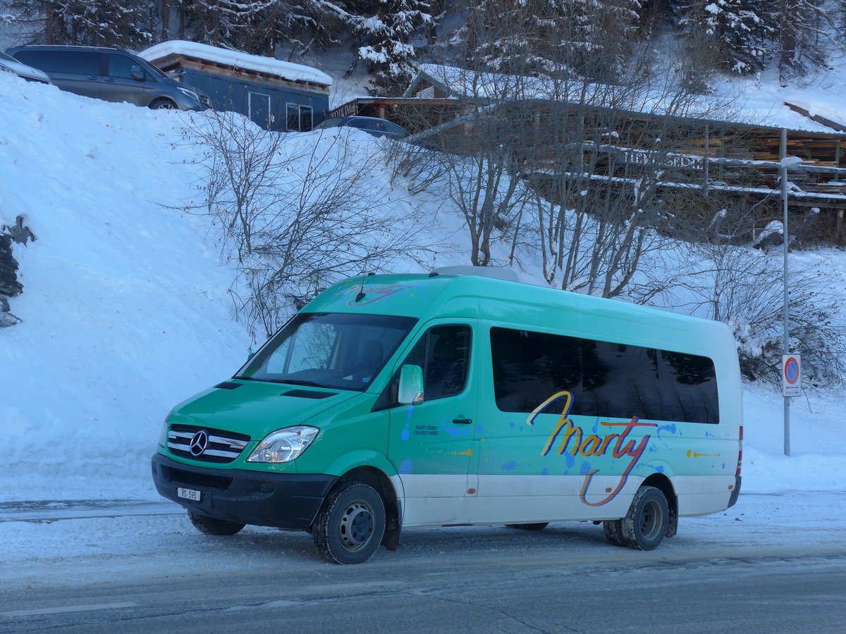 (178'107) - Marty, Varen - VS 595 - Mercedes am 21. Januar 2017 in Chandolin, T�l�si�ge