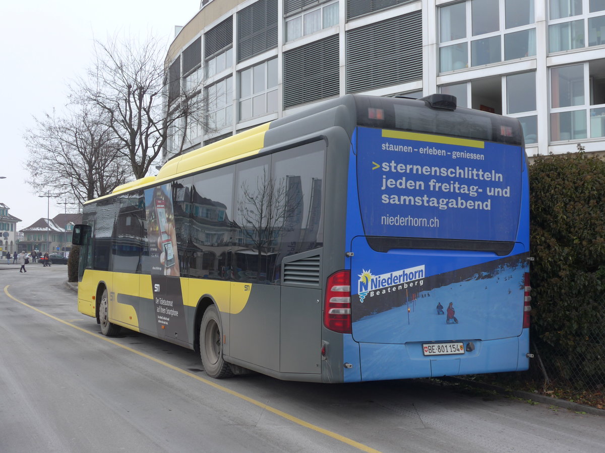 (178'154) - STI Thun - Nr. 154/BE 801'154 - Mercedes am 22. Januar 2017 bei der Schiffl�ndte Thun