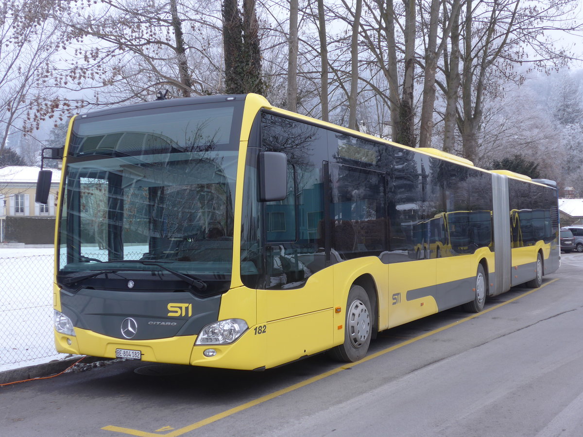 (178'155) - STI Thun - Nr. 182/BE 804'182 - Mercedes am 22. Januar 2017 bei der Schiffl�ndte Thun