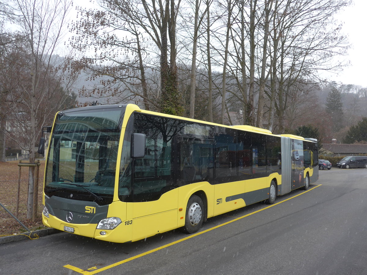 (178'237) - STI Thun - Nr. 183/BE 804'183 - Mercedes am 5. Februar 2017 bei der Schiffl�ndte Thun