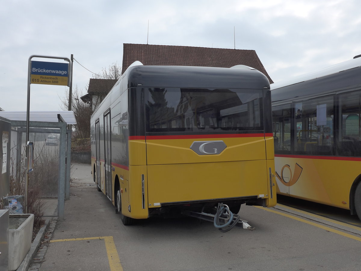 (178'477) - Moser, Flaach - Nr. 290/ZH 812'865 - G�ppel Personenanh�nger am 10. Februar 2017 in Altikon, Br�ckenwaage