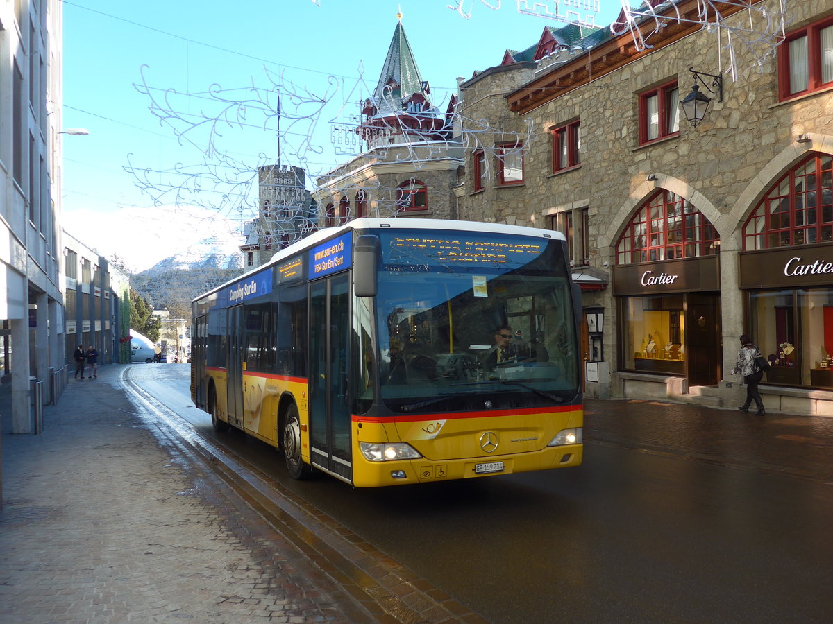 (178'549) - PostAuto Graub�nden - GR 159'234 - Mercedes am 18. Februar 2017 in St. Moritz, Klinik Gut