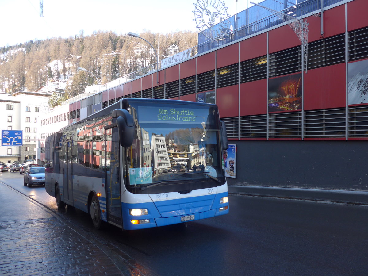 (178'569) - RTB Altst�tten - Nr. 20/SG 169'343 - MAN/G�ppel am 18. Februar 2017 in St. Moritz, Schulhausplatz