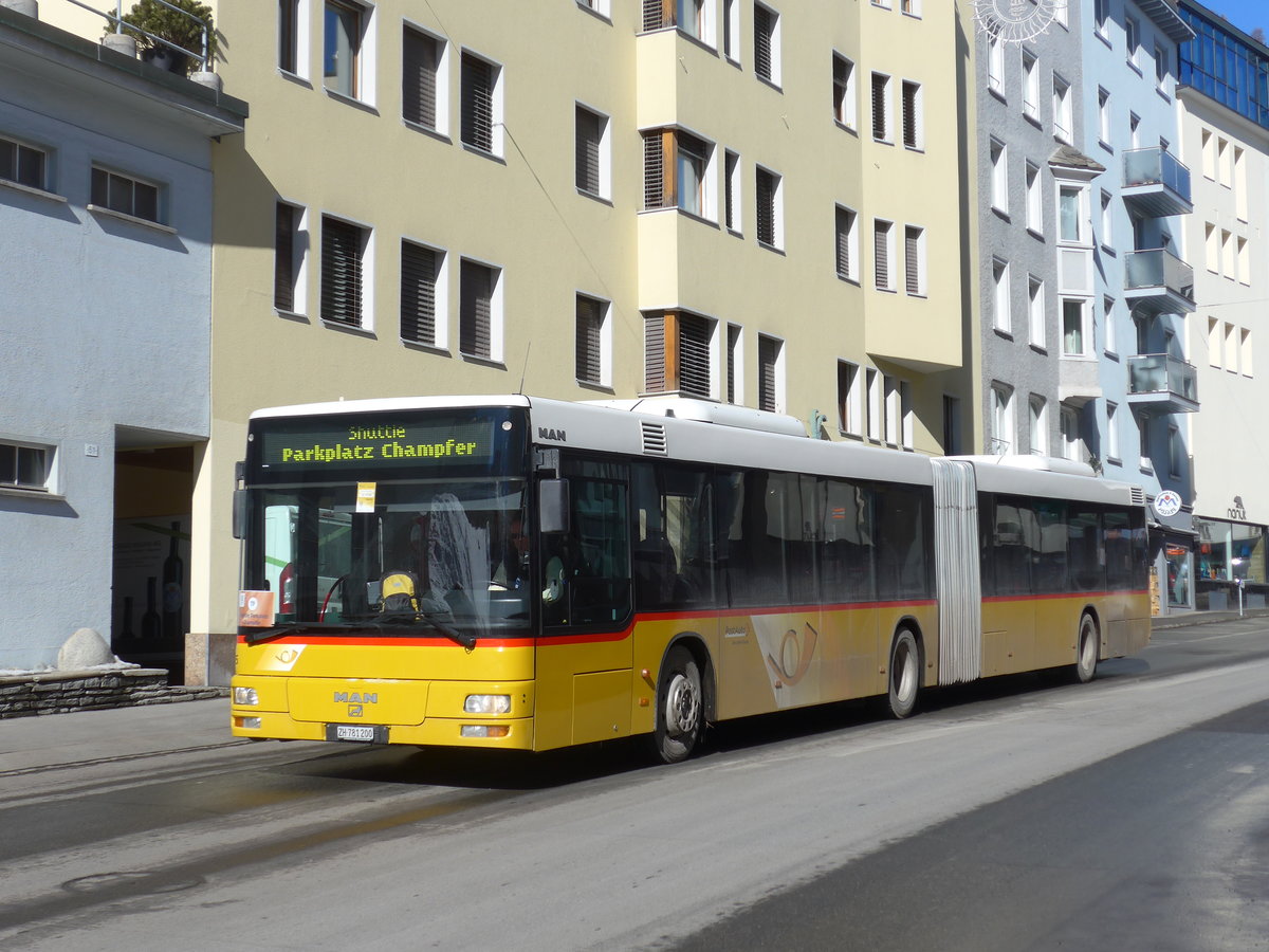 (178'579) - PostAuto Z�rich - Nr. 165/ZH 781'200 - MAN am 18. Februar 2017 in St. Moritz, Caspar Badrutt