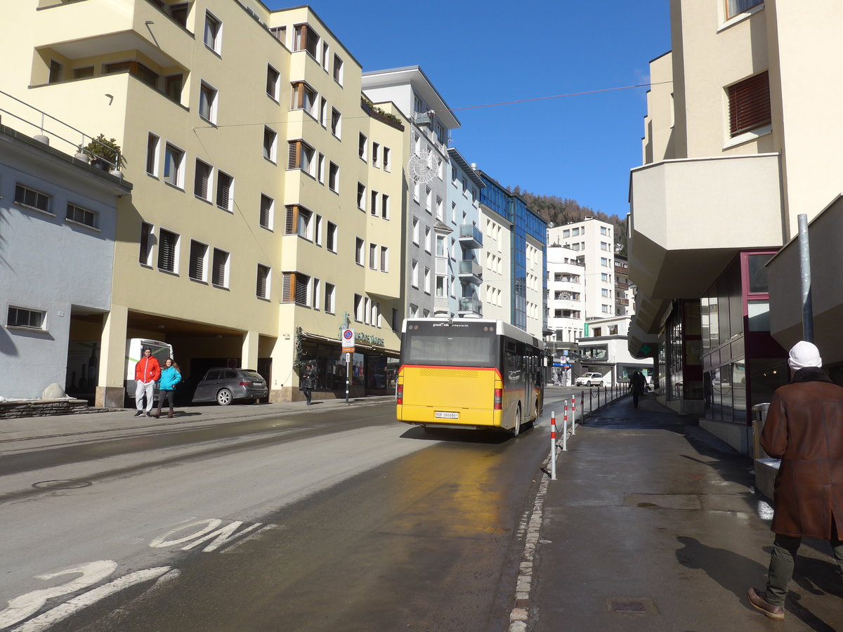 (178'580) - Fontana, Ilanz - GR 160'686 - MAN/G�ppel (ex PostAuto Graub�nden; ex Hartmann, Monstein) am 18. Februar 2017 in St. Moritz, Caspar Badrutt