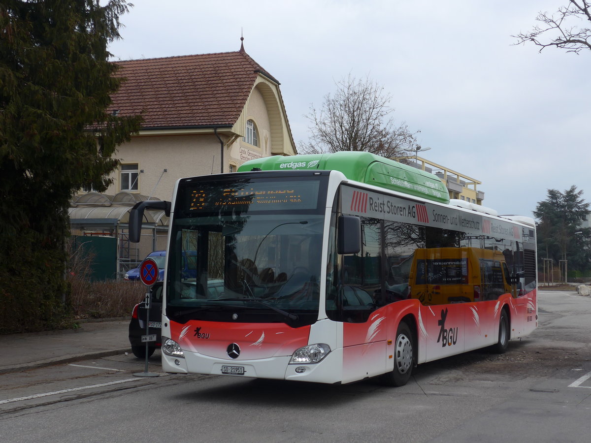 (178'782) - BGU Grenchen - Nr. 29/SO 21'951 - Mercedes am 4. M�rz 2017 beim Bahnhof Grenchen S�d