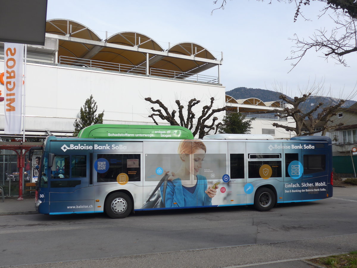 (178'798) - BGU Grenchen - Nr. 30/SO 29'435 - Mercedes am 4. M�rz 2017 beim Bahnhof Grenchen S�d