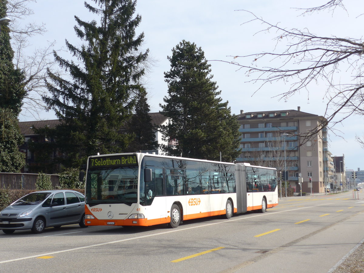 (178'806) - BSU Solothurn - Nr. 41/SO 143'441 - Mercedes am 4. M�rz 2017 beim Hauptbahnhof Solothurn
