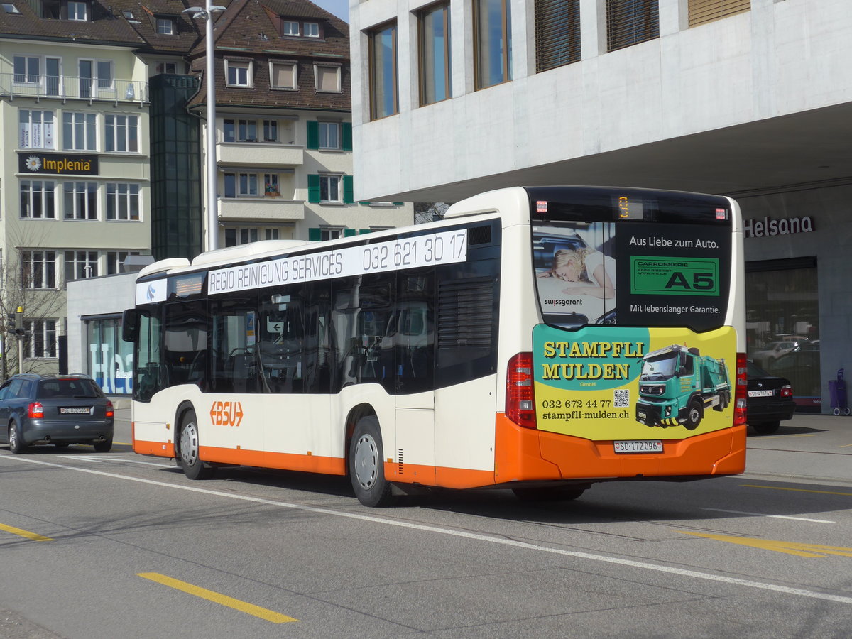(178'811) - BSU Solothurn - Nr. 96/SO 172'096 - Mercedes am 4. M�rz 2017 beim Hauptbahnhof Solothurn