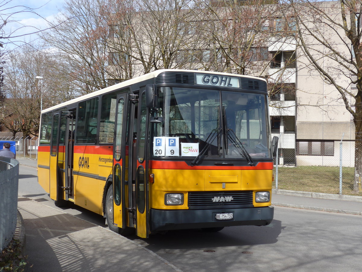 (178'821) - Gohl, Herzogenbuchsee - Nr. 11/BE 754'732 - NAW/Hess (ex Flury, Balm; ex Steiner, Altb�ron Nr. 11) am 4. M�rz 2017 in Thun, Expo