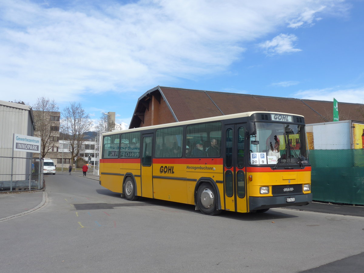 (178'825) - Gohl, Herzogenbuchsee - Nr. 11/BE 754'732 - NAW/Hess (ex Flury, Balm; ex Steiner, Altb�ron Nr. 11) am 4. M�rz 2017 in Thun, Expo