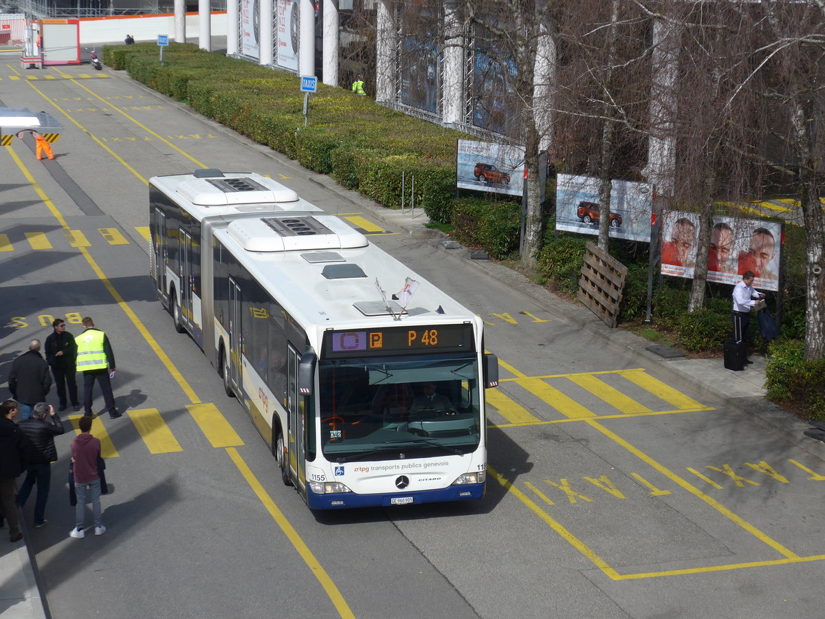 (178'867) - TPG Gen�ve - Nr. 1155/GE 960'905 - Mercedes am 11. M�rz 2017 in Gen�ve, Palexpo