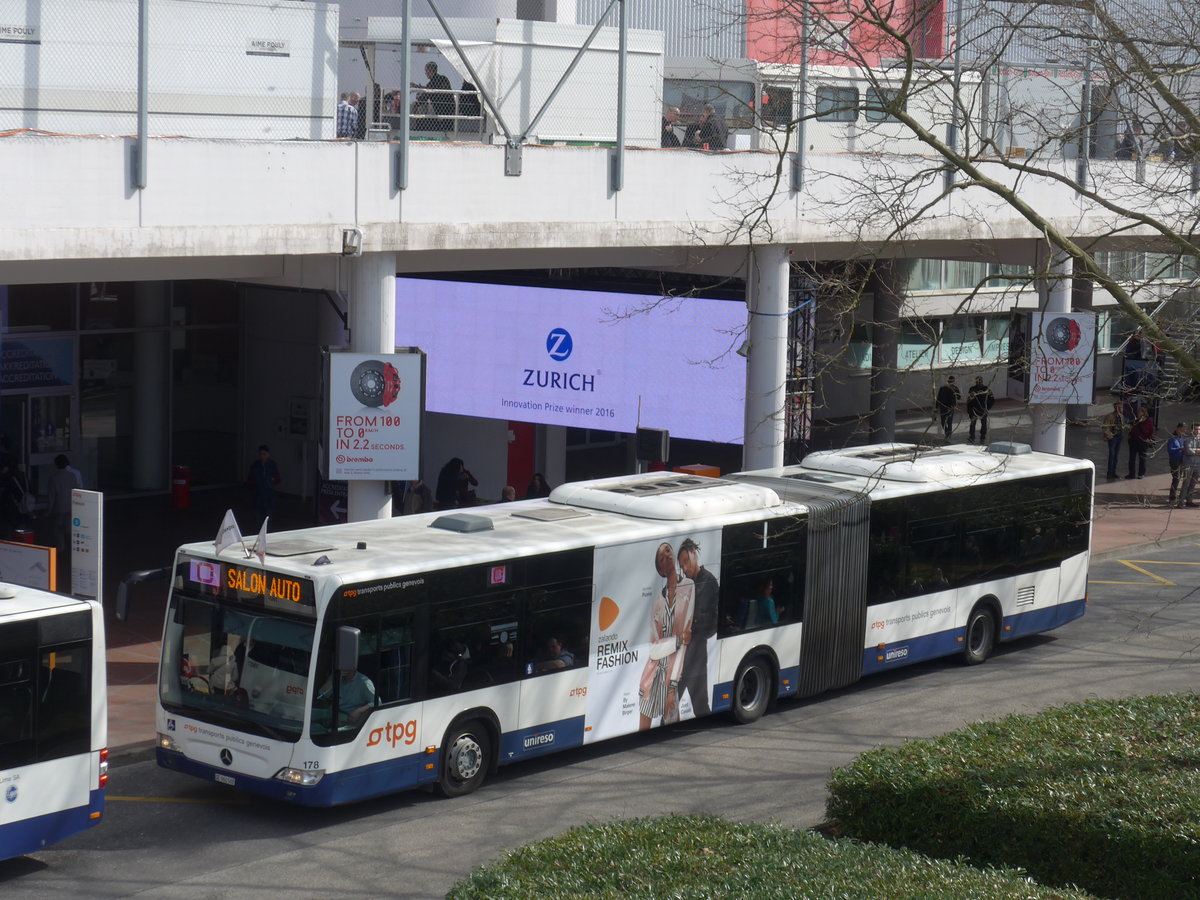 (178'868) - TPG Gen�ve - Nr. 178/GE 960'562 - Mercedes am 11. M�rz 2017 in Gen�ve, Palexpo