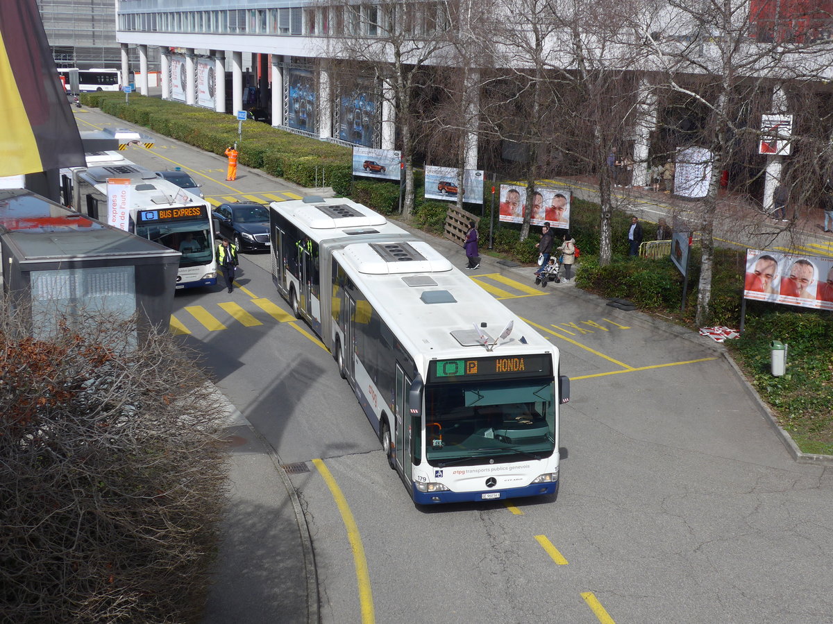 (178'877) - TPG Gen�ve - Nr. 179/GE 960'563 - Mercedes am 11. M�rz 2017 in Gen�ve, Palexpo