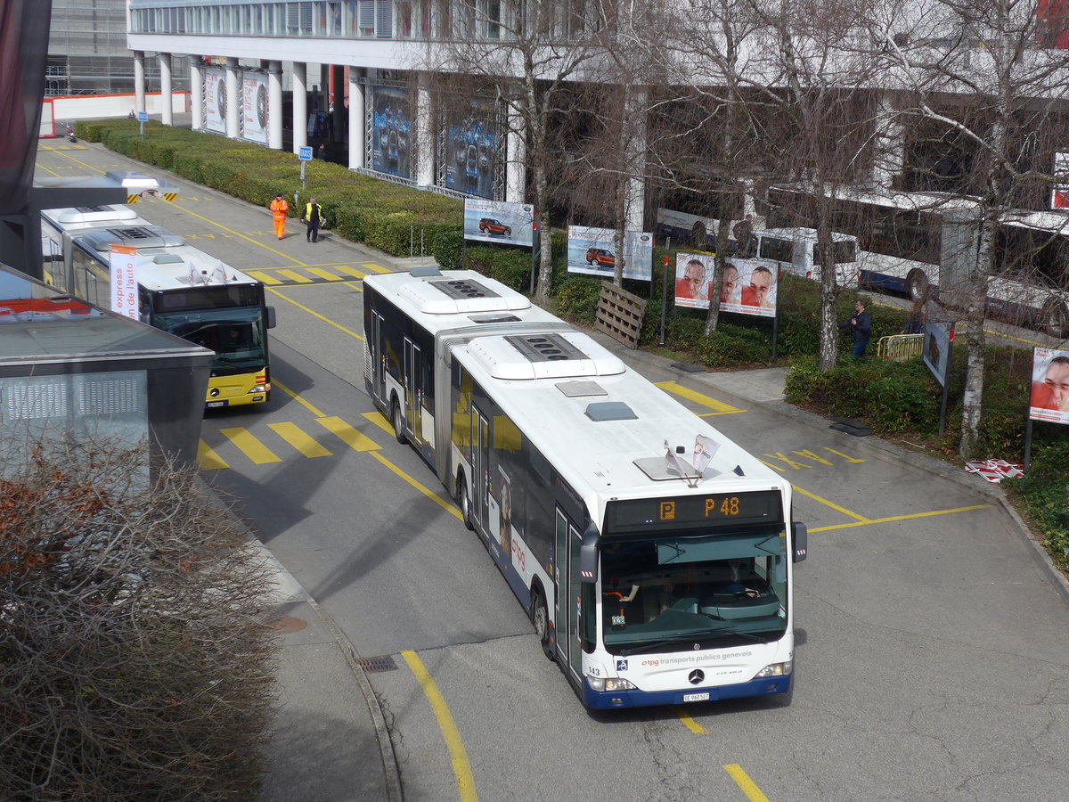 (178'883) - TPG Gen�ve - Nr. 143/GE 960'527 - Mercedes am 11. M�rz 2017 in Gen�ve, Palexpo