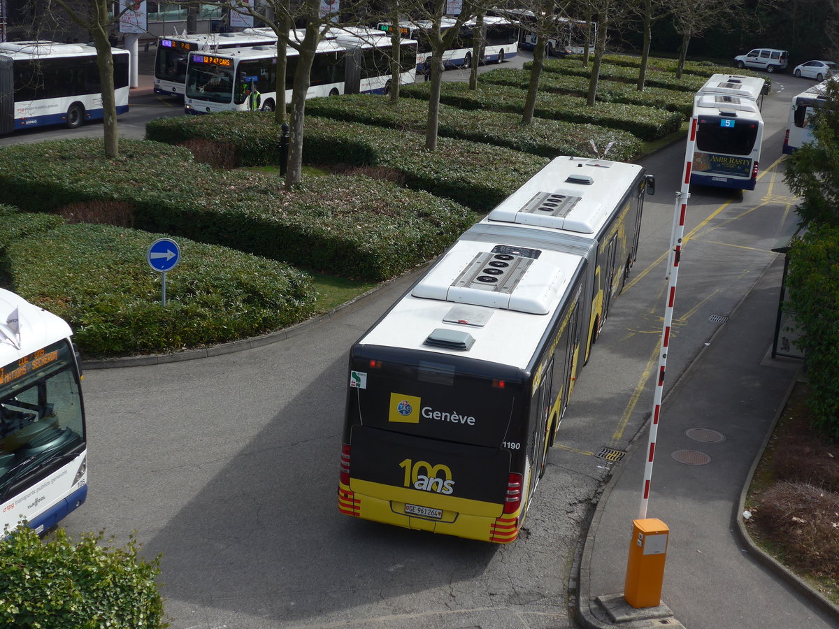 (178'885) - TPG Gen�ve - Nr. 1190/GE 961'264 - Mercedes am 11. M�rz 2017 in Gen�ve, Palexpo