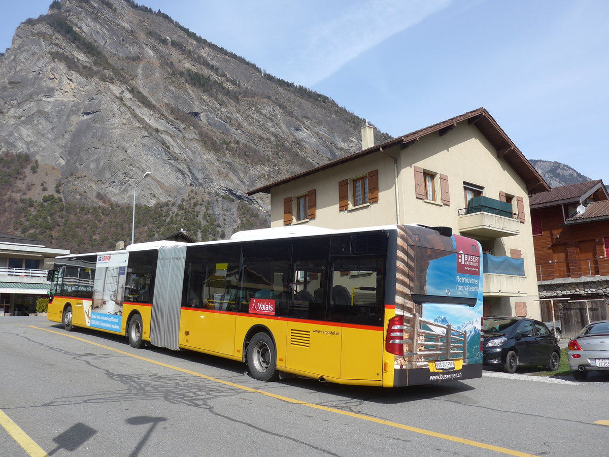 (178'966) - PostAuto Wallis - Nr. 11/VS 241'997 - Mercedes am 12. M�rz 2017 in Leytron, Alte Post