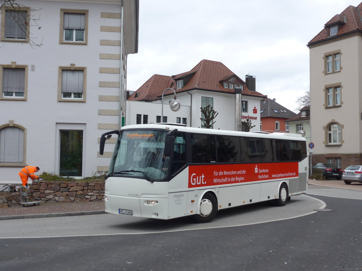 (179'018) - B�chle, Waldshut - WT-X 460 - Bova am 20. M�rz 2017 beim Bahnhof Waldshut