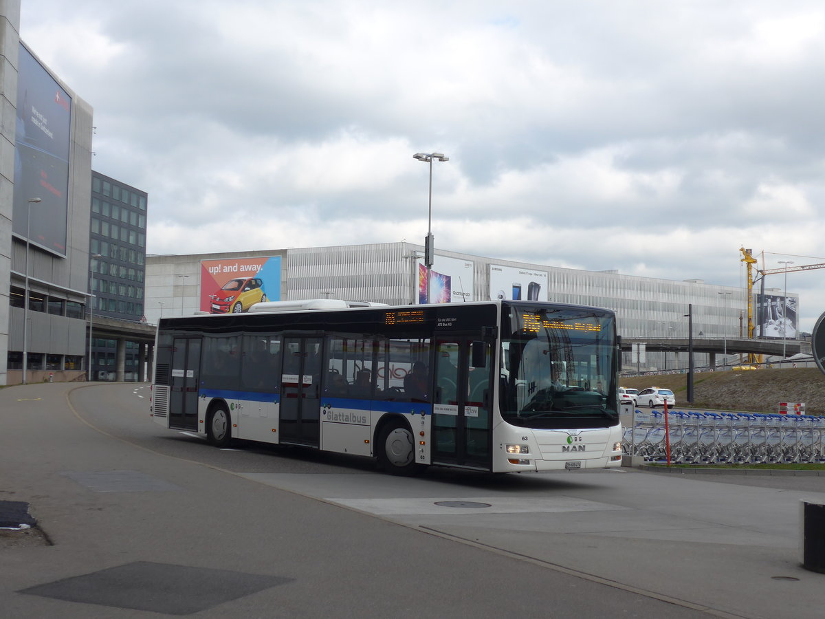 (179'091) - ATE Bus, Effretikon - Nr. 63/ZH 608'474 - MAN am 20. M�rz 2017 in Z�rich, Flughafen