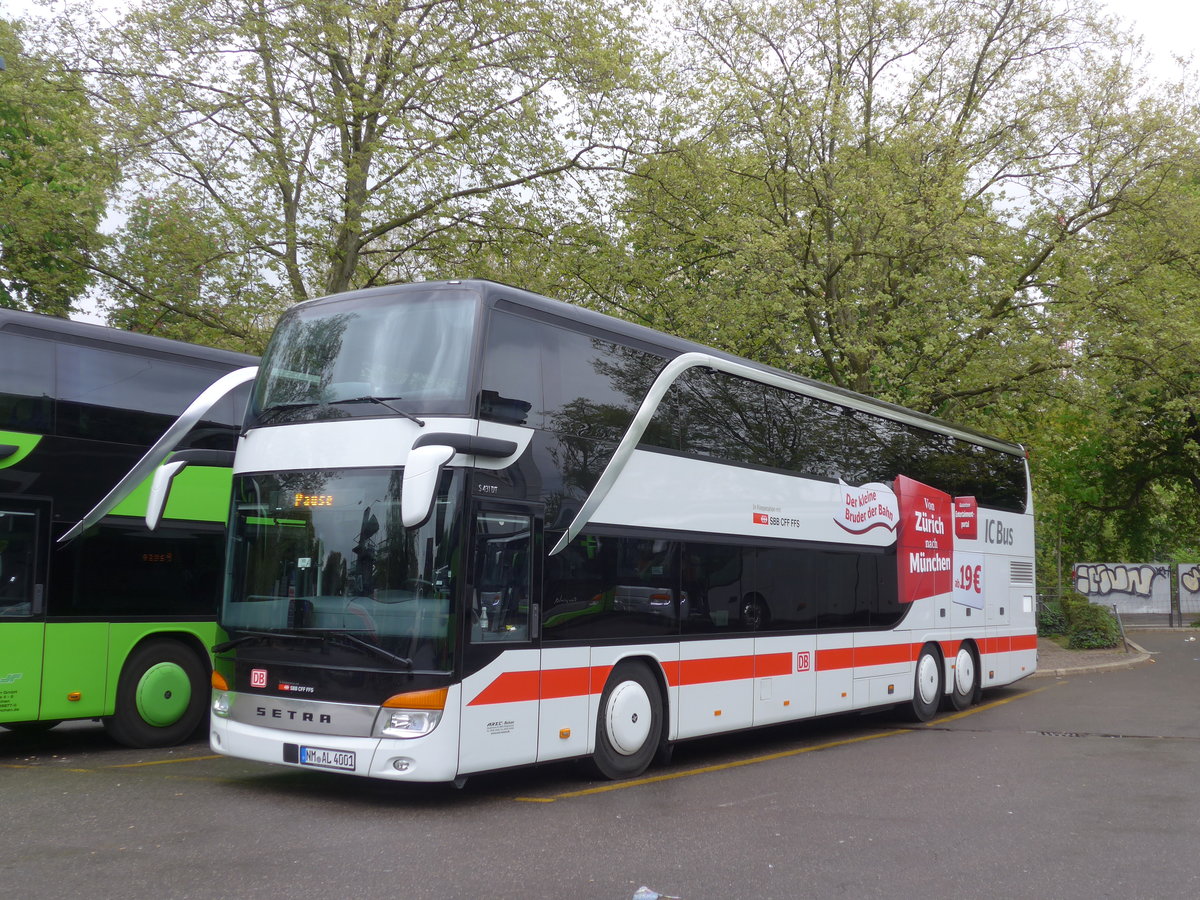 (179'608) - Aus Deutschland: Arzt, Seligenporten - NM-AL 4001 - Setra am 16. April 2017 in Z�rich, Sihlquai