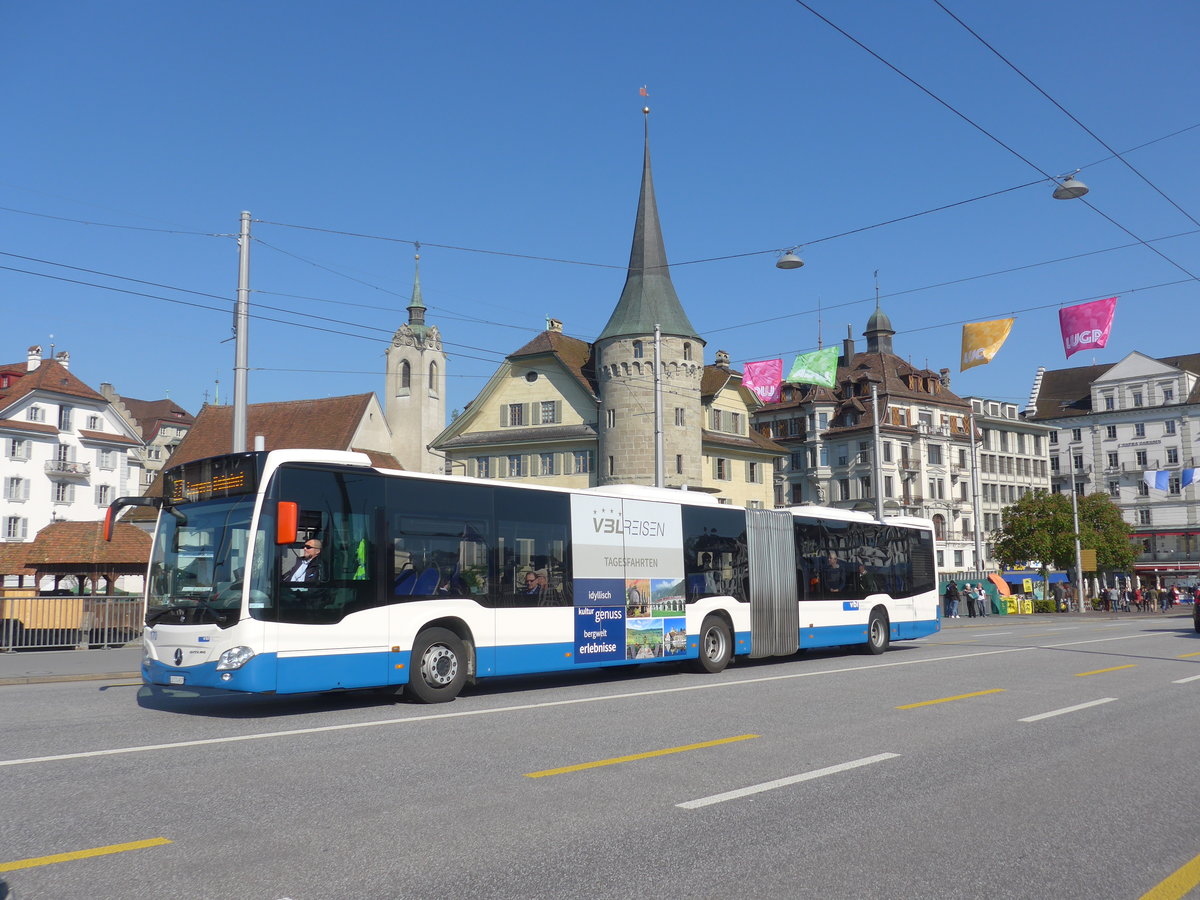 (179'771) - VBL Luzern - Nr. 170/LU 174'907 - Mercedes am 29. April 2017 in Luzern, Bahnhofbr�cke