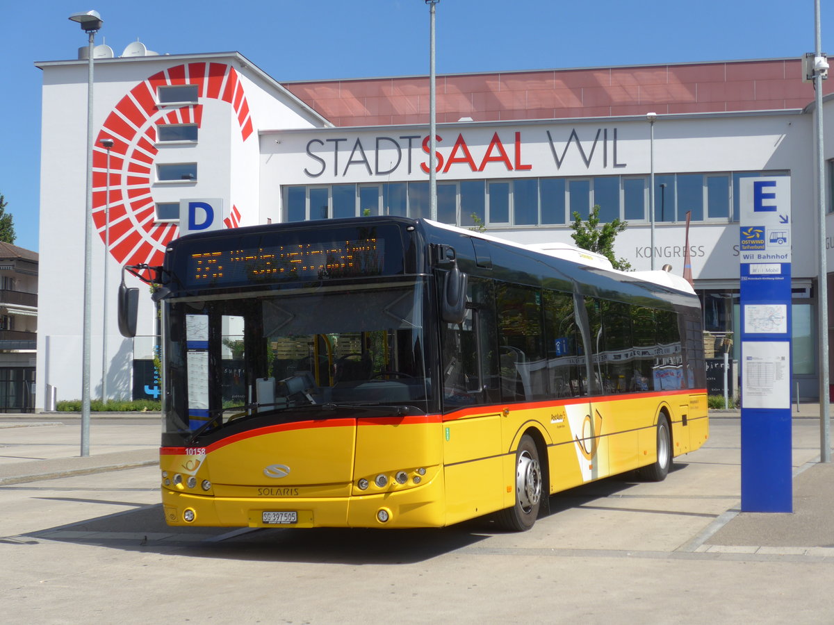 (180'191) - Schmidt, Oberb�ren - SG 397'505 - Solaris am 21. Mai 2017 beim Bahnhof Wil