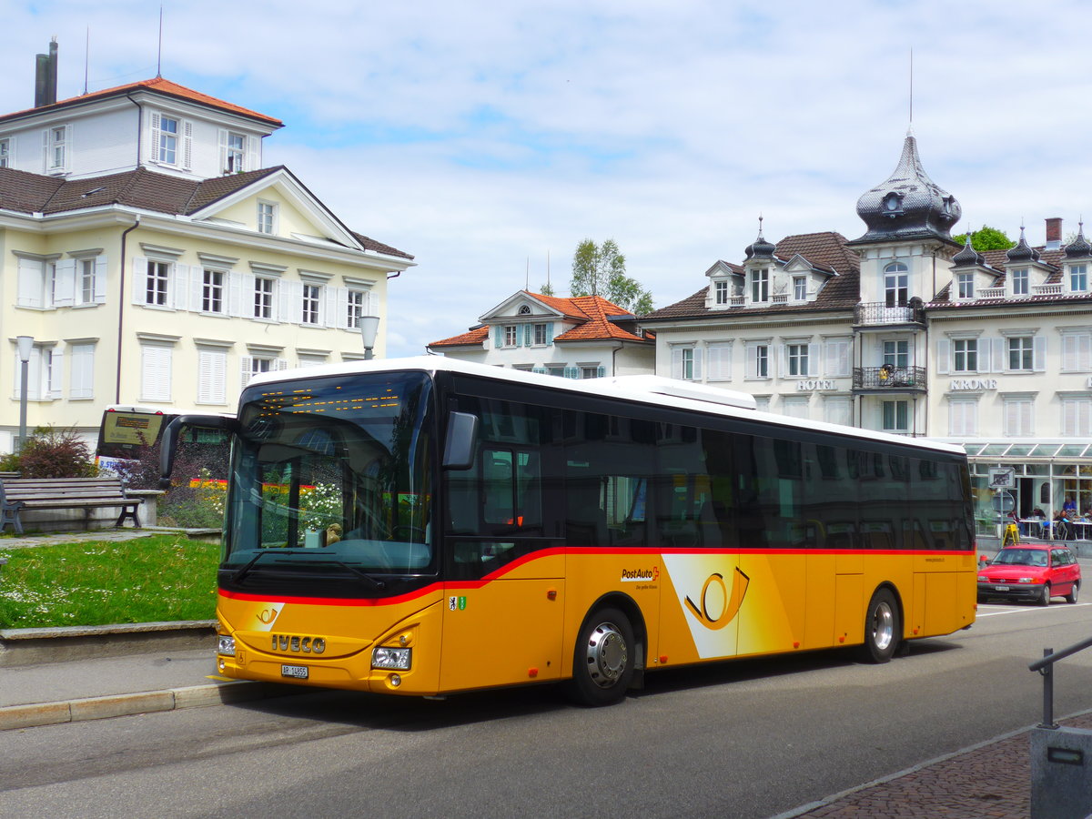 (180'237) - PostAuto Ostschweiz - AR 14'855 - Iveco am 21. Mai 2017 in Heiden, Post