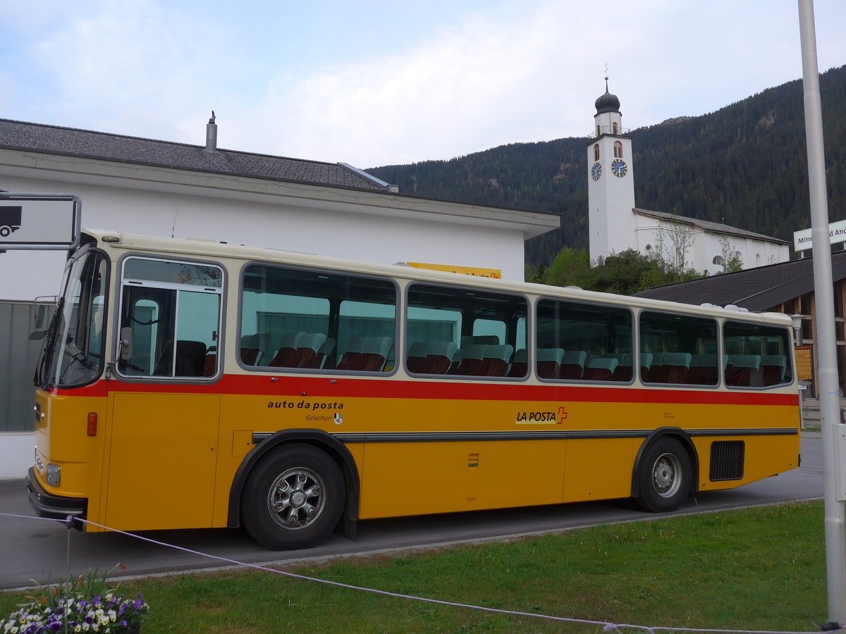 (180'456) - Mark, Andeer - GR 1866 - Saurer/R&J (ex PostAuto Graub�nden; ex P 24'350) am 23. Mai 2017 in Andeer, Garage