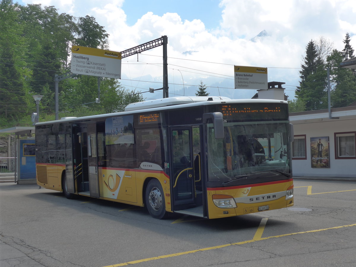 (180'729) - Fl�ck, Brienz - Nr. 3/BE 568'700 - Setra am 24. Mai 2017 auf dem Br�nigpass