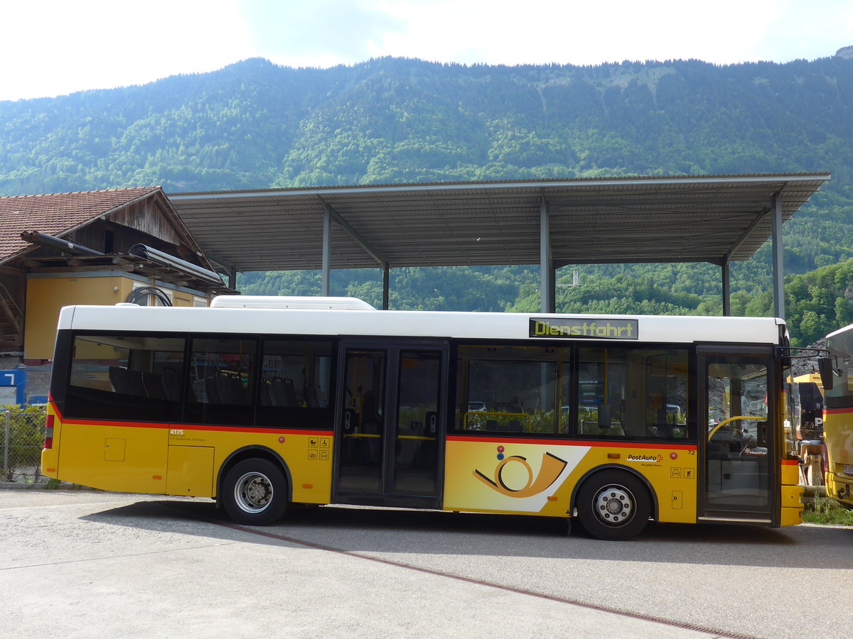 (180'762) - AVG Meiringen - Nr. 72/BE 614'040 - MAN/G�ppel am 24. Mai 2017 in Interlaken, Postgarage