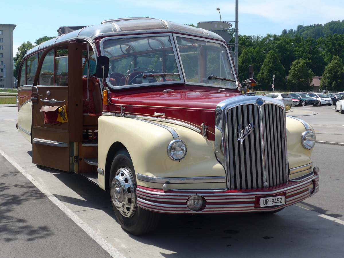 (180'872) - AAGU Altdorf - Nr. 90/UR 9452 - Saurer/FHS (ex Siegenthaler, Gr�nenmatt; ex Wildi, Luzern) am 28. Mai 2017 in Luzern, Allmend