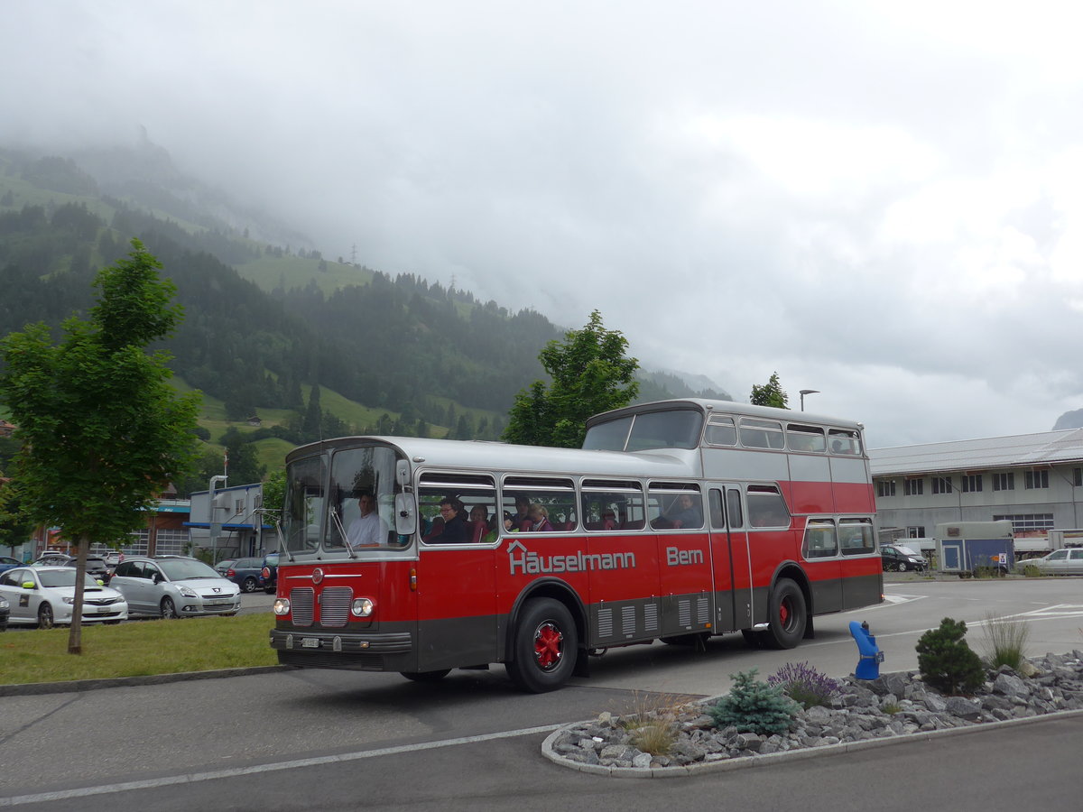 (181'699) - H�uselmann, Bern - Nr. 26/BE 1322 U - FBW/Vetter-R&J Anderthalbdecker (ex AFA Adelboden Nr. 9) am 1. Juli 2017 in Frutigen, Garage AFA