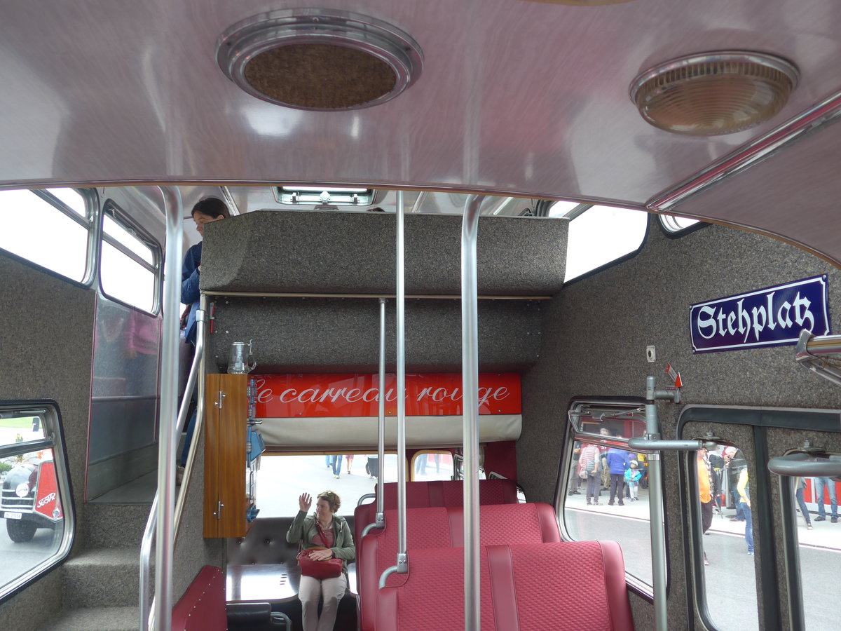 (181'705) - H�uselmann, Bern - Nr. 26/BE 1322 U - FBW/Vetter-R&J Anderthalbdecker (ex AFA Adelboden Nr. 9) am 1. Juli 2017 in Frutigen, Garage AFA (Innenaufnahme)