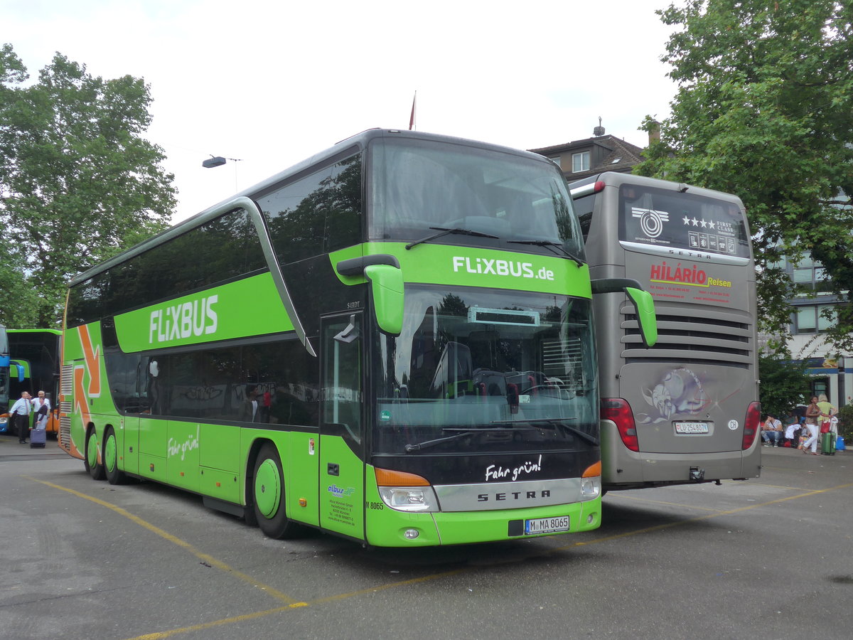 (181'913) - Aus Deutschland: Albus, M�nchen - Nr. M8065/M-MA 8065 - Setra am 10. Juli 2017 in Z�rich, Sihlquai