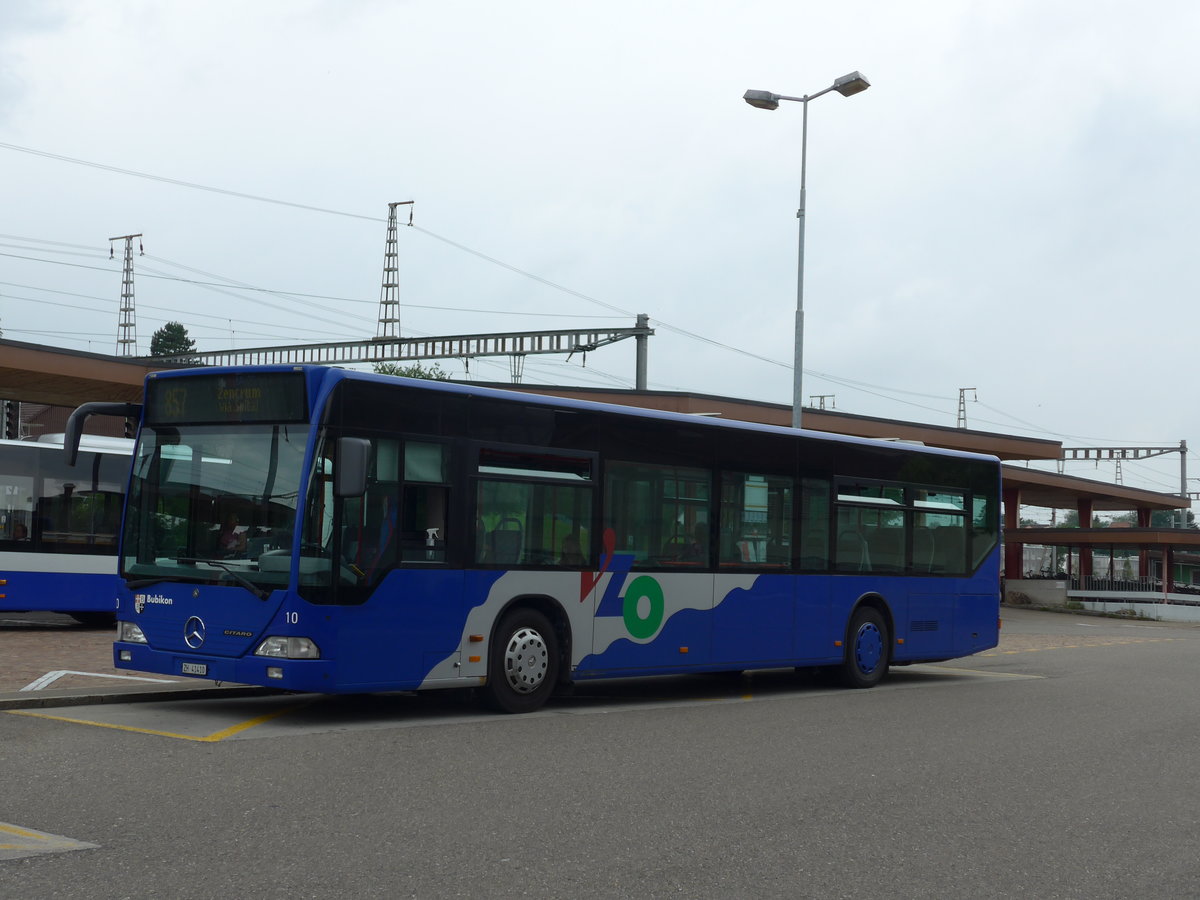 (181'969) - VZO Gr�ningen - Nr. 10/ZH 41'410 - Mercedes am 10. Juli 2017 beim Bahnhof Wetzikon