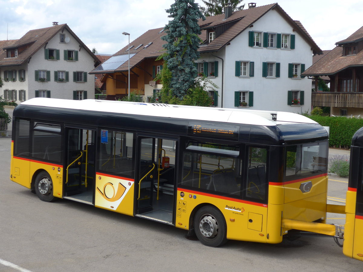 (182'000) - Moser, Flaach - Nr. 290/ZH 812'865 - G�ppel Personenanh�nger am 10. Juli 2017 in Altikon, Br�ckenwaage