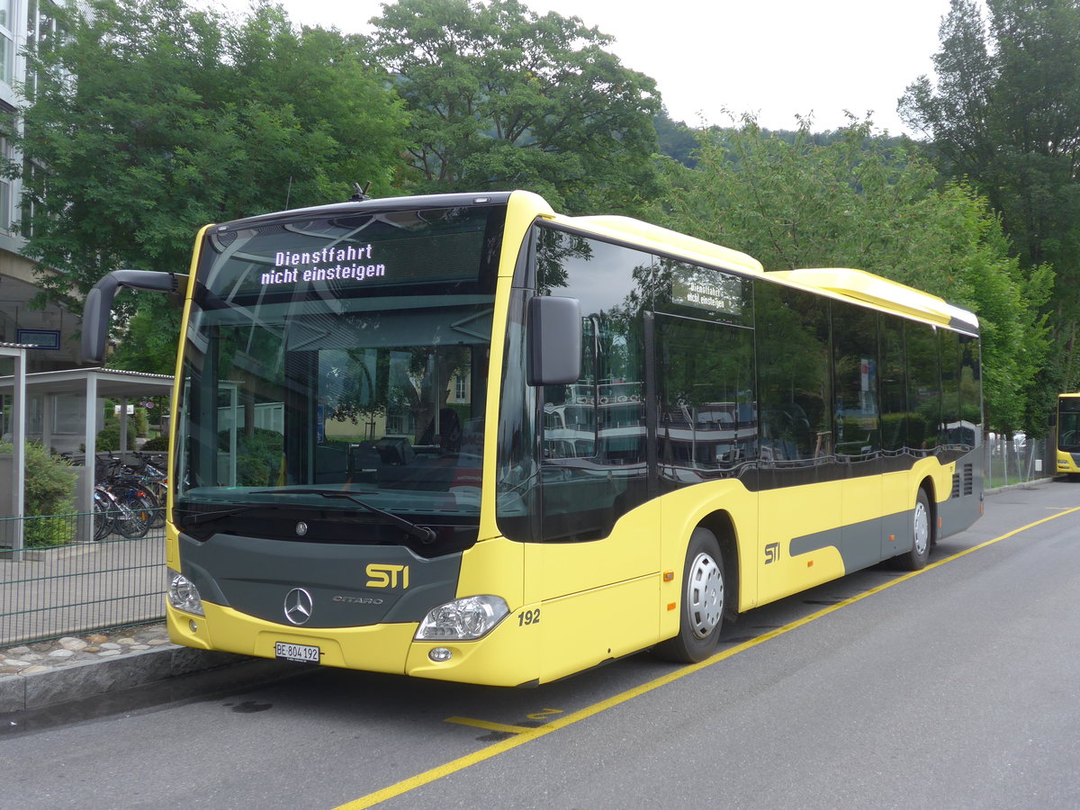 (182'196) - STI Thun - Nr. 192/BE 804'192 - Mercedes am 23. Juli 2017 bei der Schiffl�ndte Thun