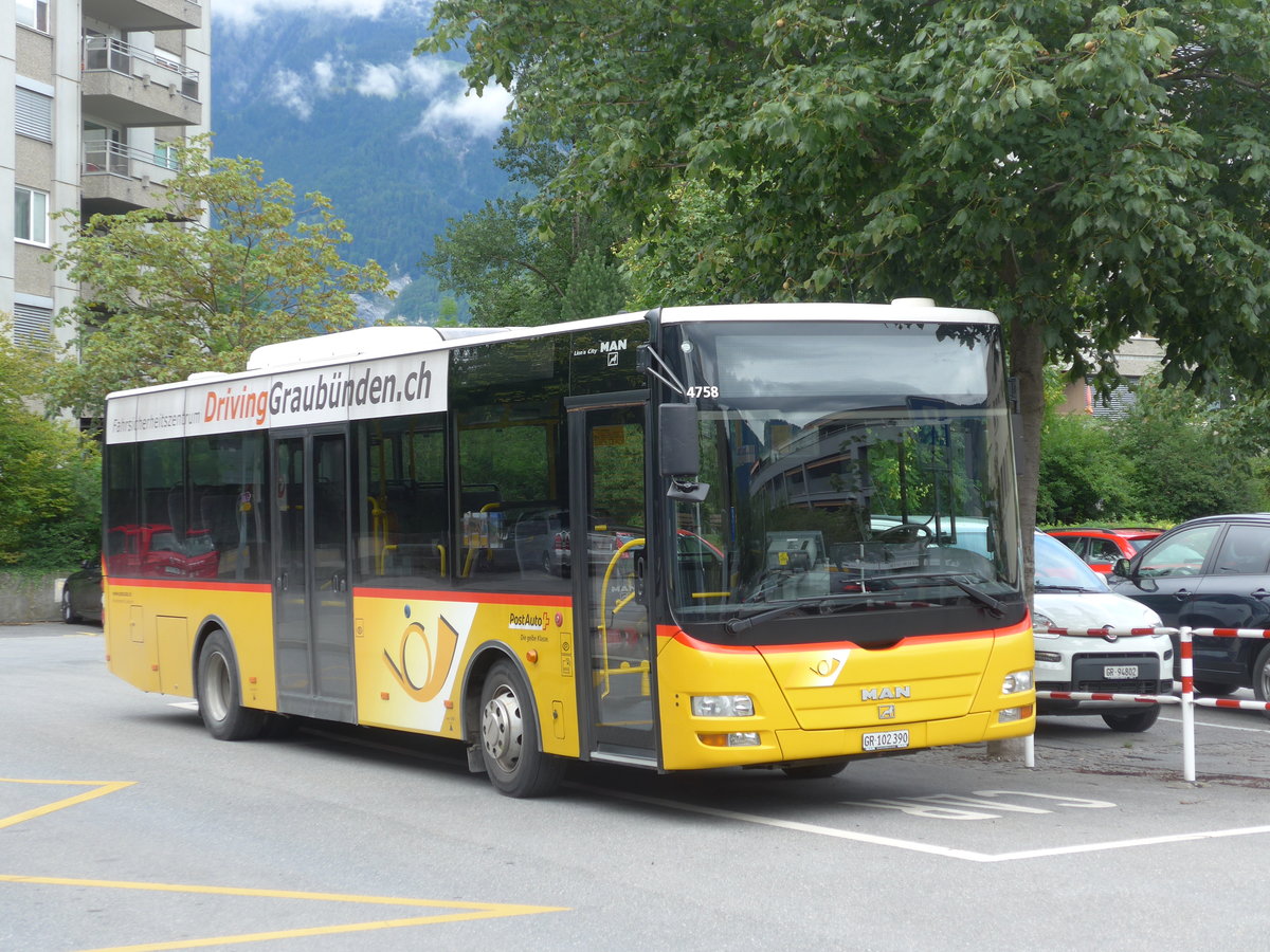 (182'295) - Gessinger, Bad Ragaz - GR 102'390 - MAN/G�ppel am 24. Juli 2017 beim Bahnhof Landquart