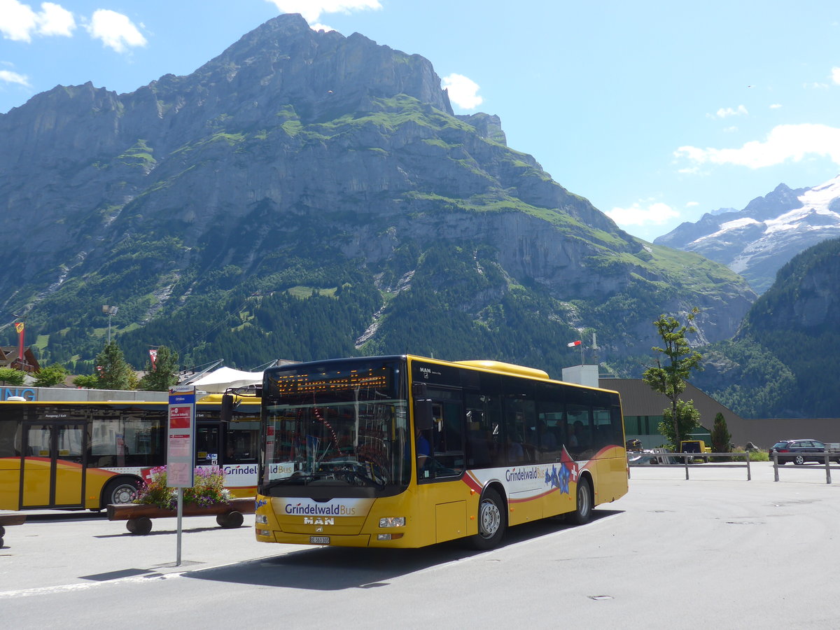 (182'364) - AVG Grindelwald - Nr. 19/BE 363'305 - MAN/G�ppel am 30. Juli 2017 beim Bahnhof Grindelwald