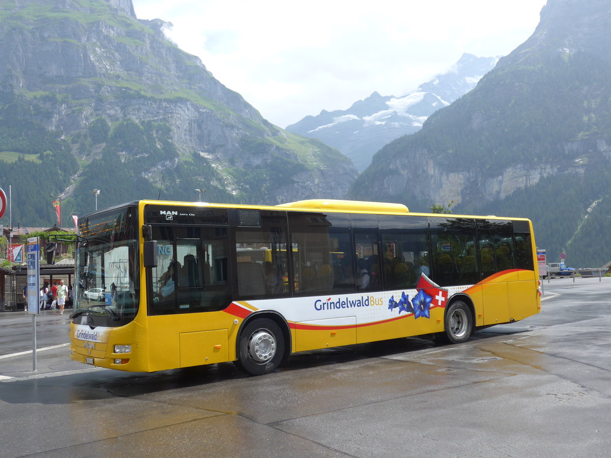 (182'393) - AVG Grindelwald - Nr. 14/BE 202'568 - MAN/G�ppel am 30. Juli 2017 beim Bahnhof Grindelwald