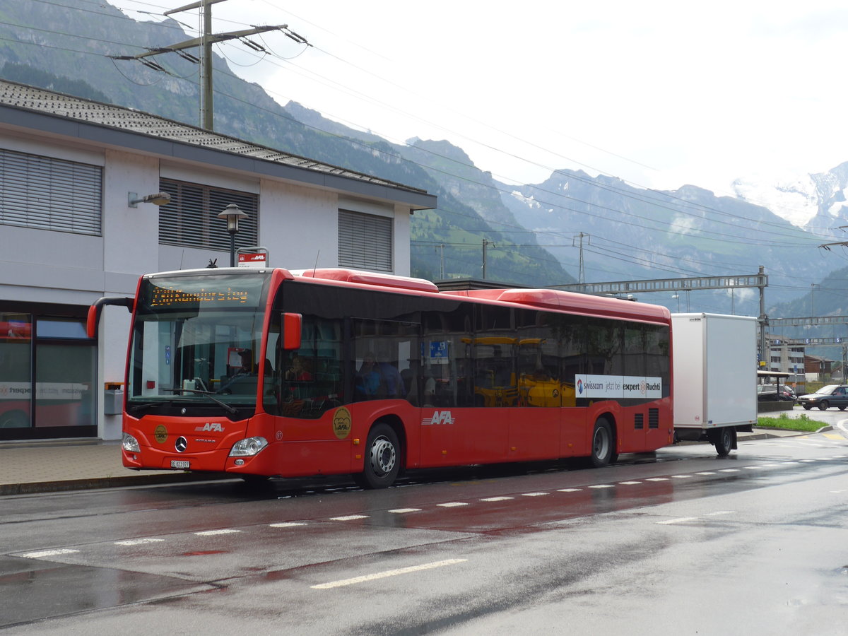 (182'428) - AFA Adelboden - Nr. 97/BE 823'927 - Mercedes am 31. Juli 2017 beim Bahnhof Frutigen